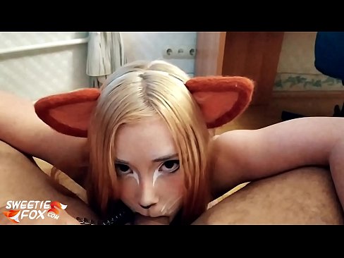 ❤️ Kitsune waxay liqaysaa dick oo afkeeda ku dhufatey ❌ Galmo ☑